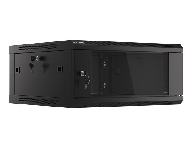Wisząca Lanberg szafa rack wisząca 19'' 4U 600X600 czarna V2