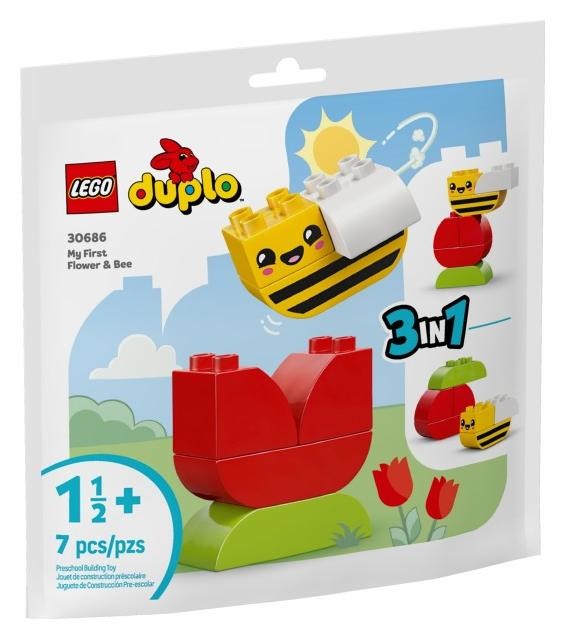 Klocki konstrukcyjne LEGO Duplo 30686 Mój pierwszy kwiatek i pszczoła