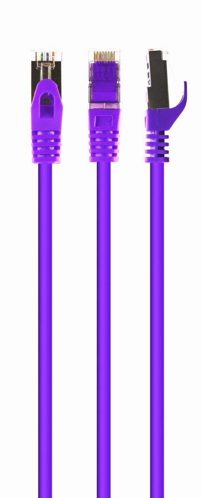 Gembird kat.6A, SFTP, LSZH, 5m, fioletowy
