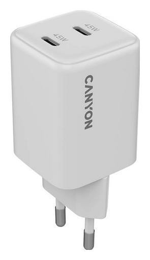 Canyon CU45CC GaN 45W 2xPD EU Biała