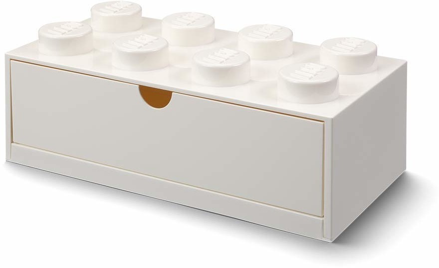 Szuflada na klocki Lego Brick 8 Desk Drawer biały