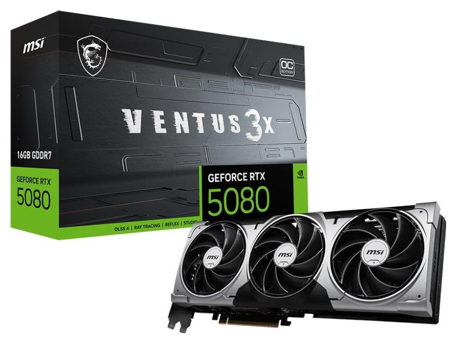 MSI GeForce RTX 5080 16G VENTUS 3X OC DLSS 4