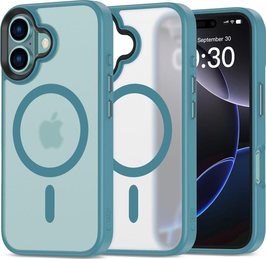 Etui typu plecki Tech-Protect Magmat MagSafe iPhone 16 zielony