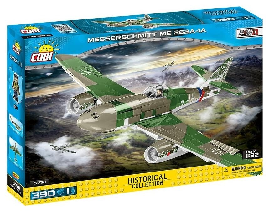 Klocki konstrukcyjne Cobi HC WWII 5721 Samolot Messerschmitt ME 262A-1A 390 kl.