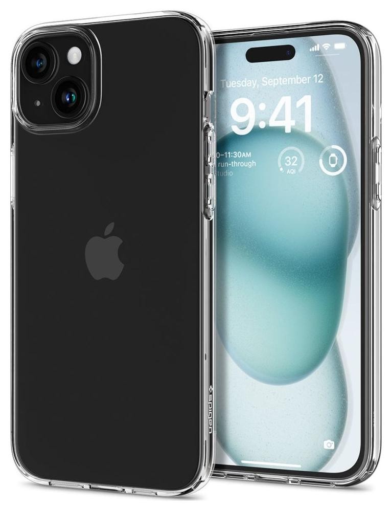 Etui typu plecki Spigen Liquid Crystal iPhone 15 Crystal Clear