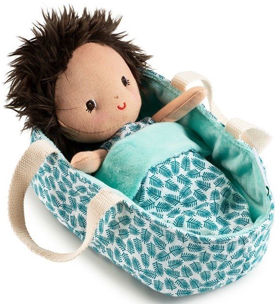 Lalki Lilliputiens Dzidziuś w Koszyczku z Ubrankiem i Kocykiem Ari