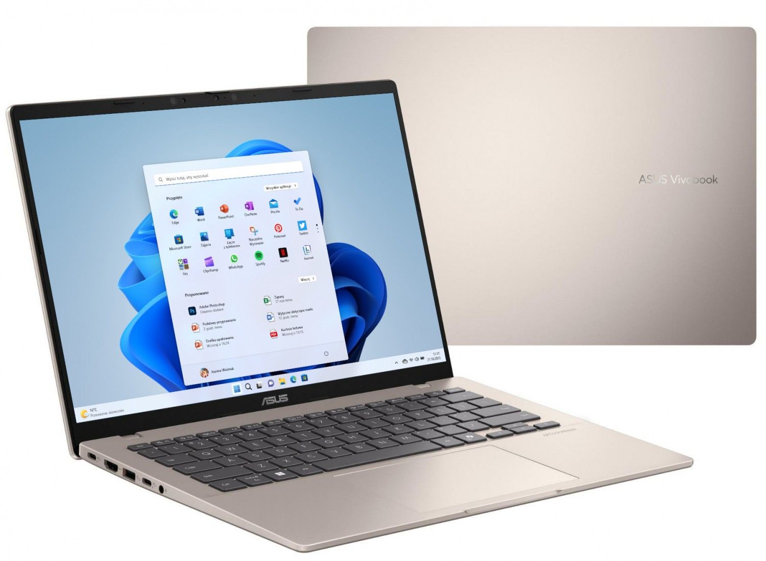 ASUS Vivobook 14 X1407QA-LY045W - Snapdragon X1-26-100 | 14'' | 16GB | 512GB | W11H | Złoty