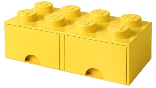 Szuflada na klocki Lego Brick Drawer 8 żółty