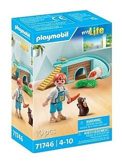 Klocki konstrukcyjne Playmobil My Life 71746 Chłopiec ze świnką morską