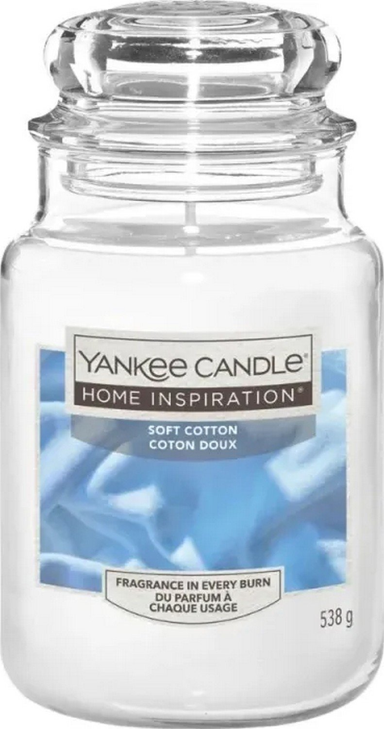 Świeczka duża Yankee Candle Home Inspiration Soft Cotton Świeca Duża 538g