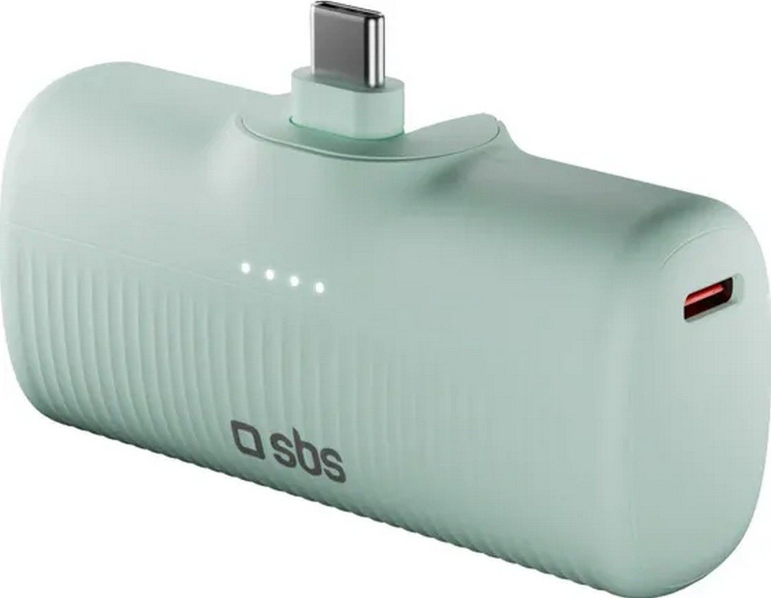 SBS EcoPower 5000 mAh 10W z wbudowanym portem USB-C zielony