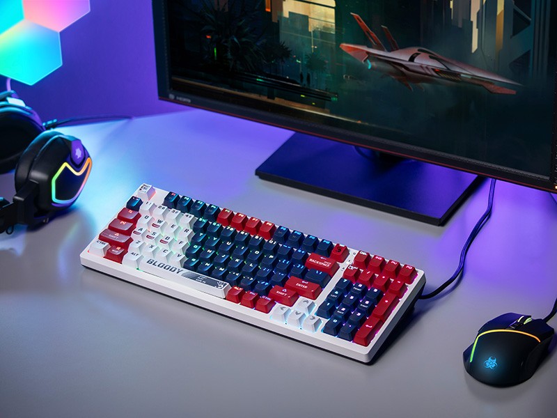 A4Tech Bloody S98 USB Sports Navy (BLMS Red Plus Switches)