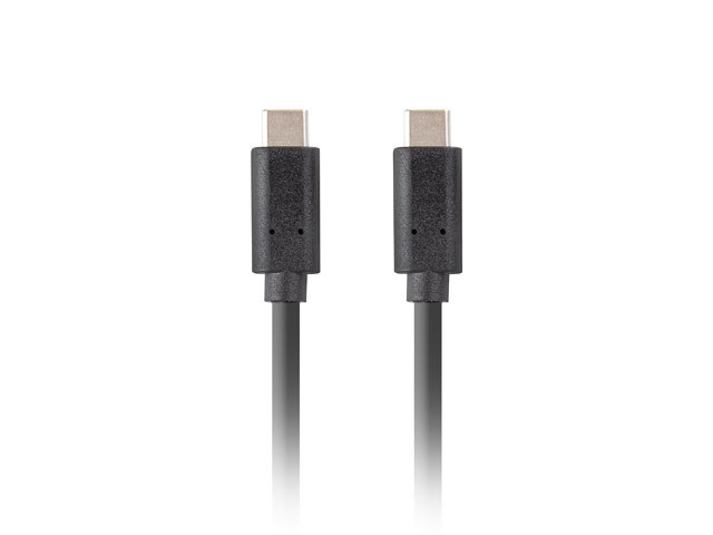 Lanberg kabel USB-C 3.1 gen 2 M/M 0.5m PD 100W czarny