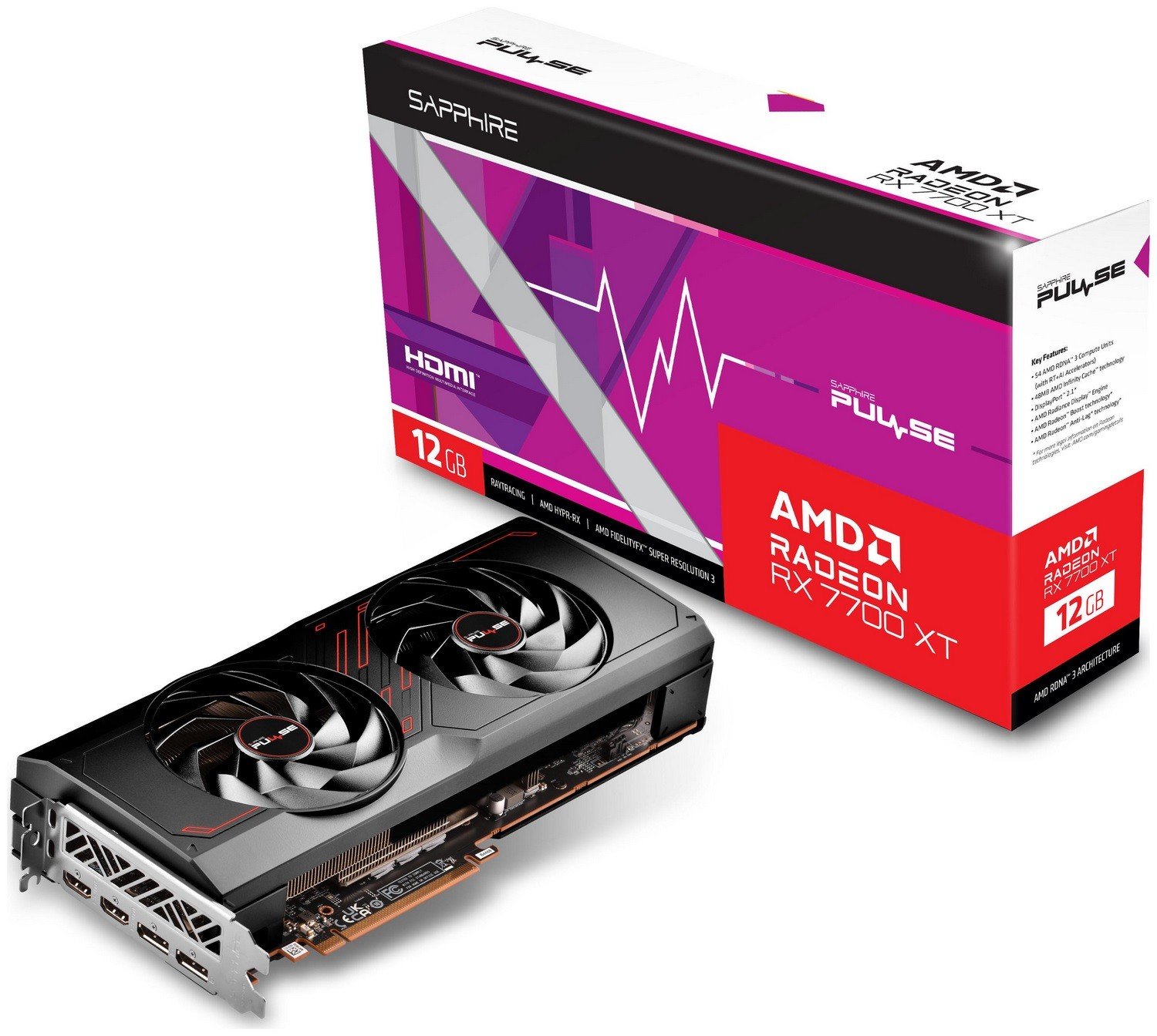 Sapphire Radeon RX 7700 XT Pulse 12GB GDDR6