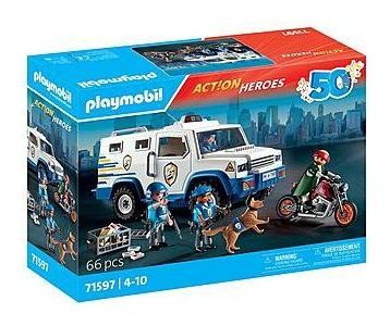Klocki konstrukcyjne Playmobil Action Heroes 71597 Transporter pieniędzy