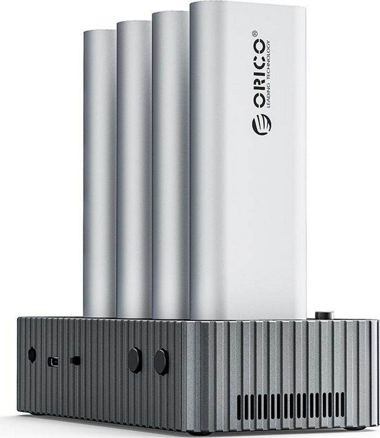 Orico na 4 dyski z funkcją klonowania M.2 NVME - szara