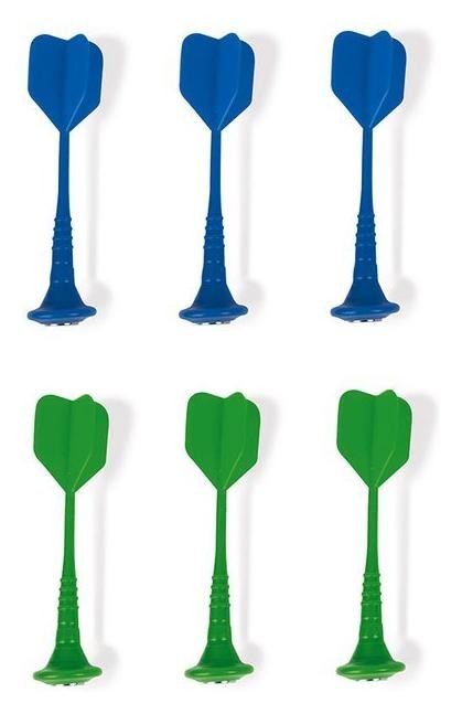 Familijna,imprezowa Janod Zestaw rzutek magnetycznych 6 sztuk (zielone i niebieskie)