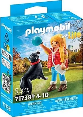 Klocki konstrukcyjne Playmobil My Life 71738 Dziewczynka z psem pasterskim