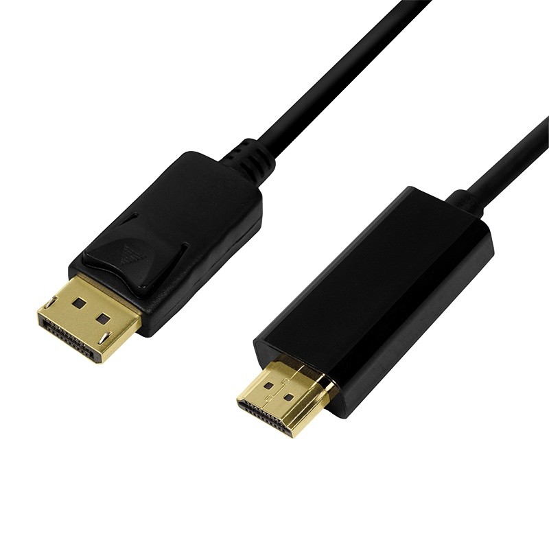 LogiLink DisplayPort - HDMI 2.0m czarny
