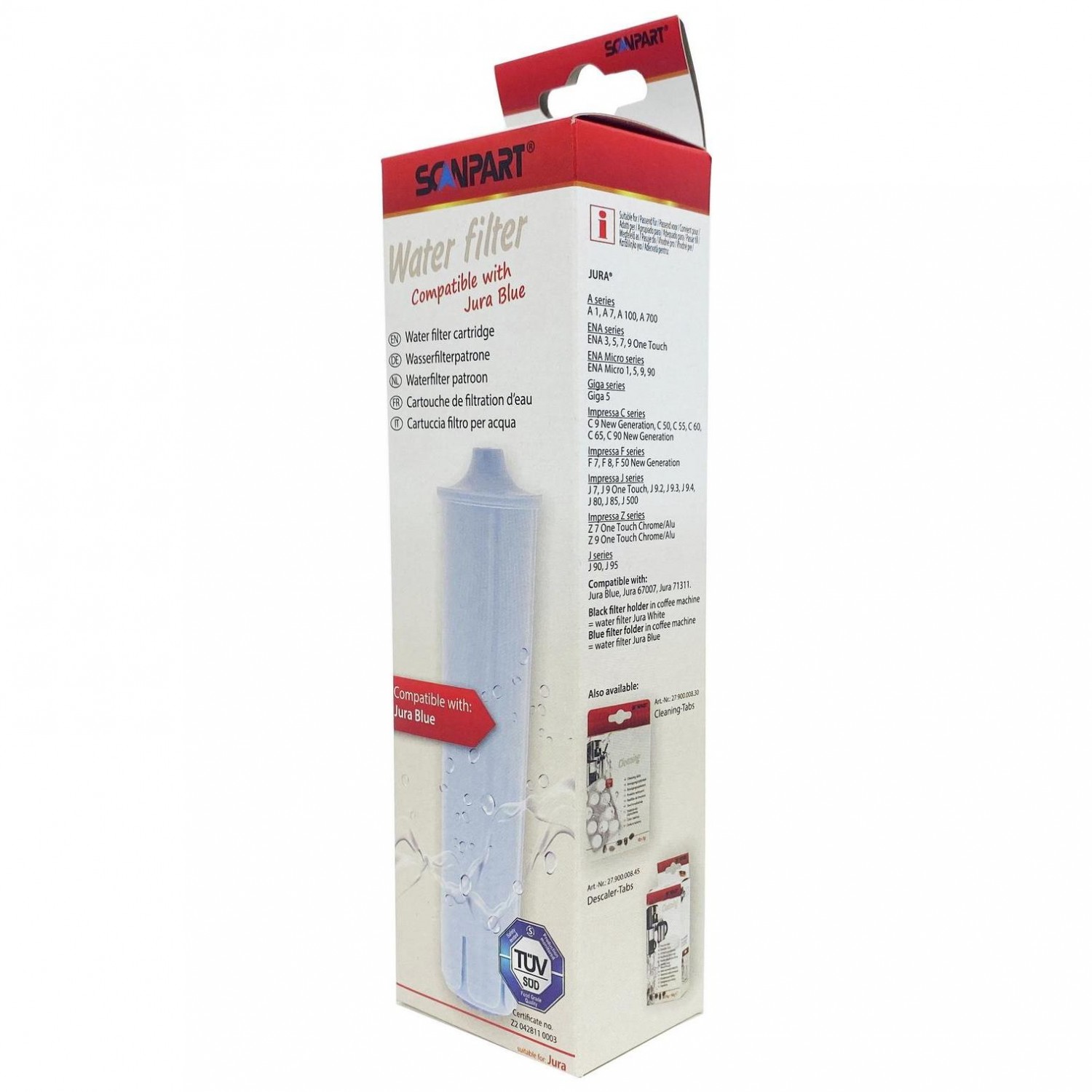 Scanpart Filtr do Ekspresu Jura Blue 1 szt.