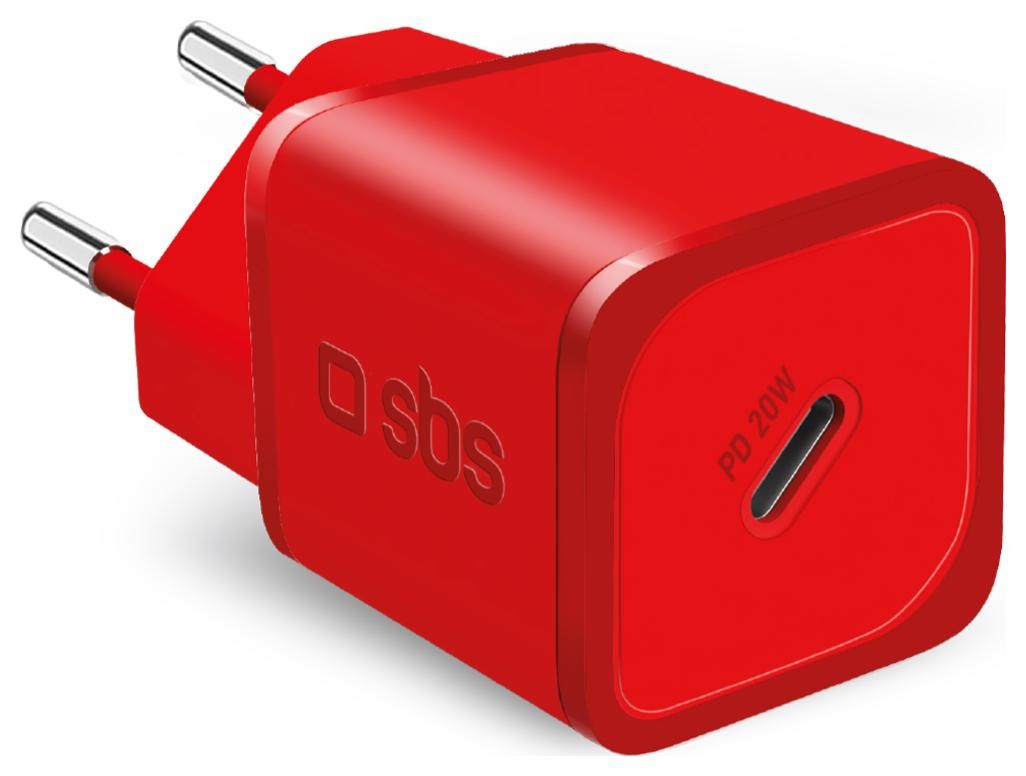 SBS TETRGAN1C20R 20W GaN z Power Delivery - czerwona