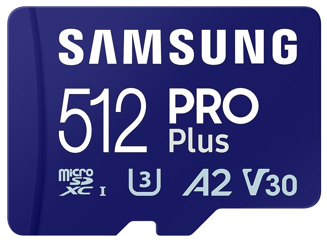 Samsung Pro PLUS microSDXC 512GB UHS-I U3 [Zapis 130MB/s Odczyt 180MB/s] wersja 2023