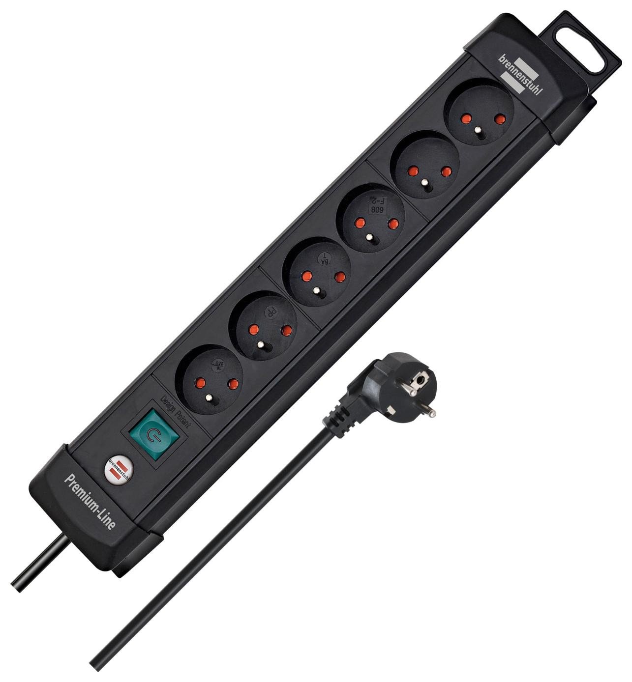 Brennenstuhl premium-line 6gn 3m czarna
