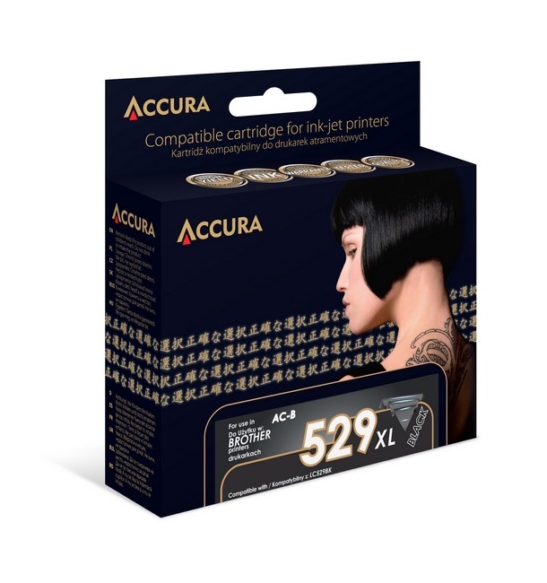 Zamiennik Accura ink Brother (LC529BK) zamiennik XL