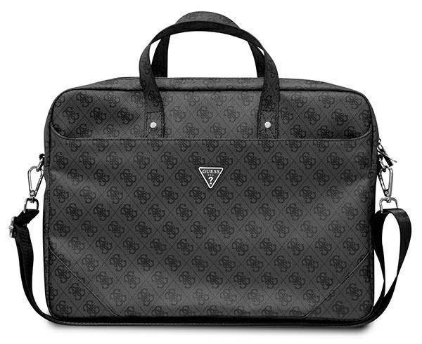 Torba Guess Saffiano 4G Triangle Logo Computer Bag 16” czarny