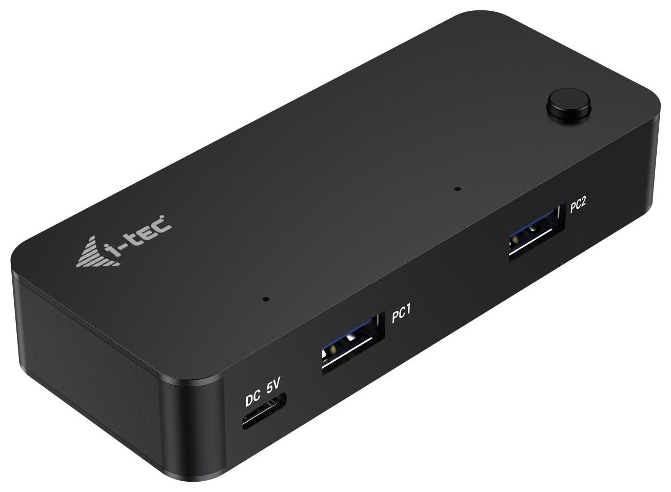 i-tec USB-C/USB-A Universal KVM HUB 2x USB-C (5Gbps) + 2x USB-A 3.0 (5Gbps) USB-C Power In 5V/3A-15W max (2x kabel 100cm)