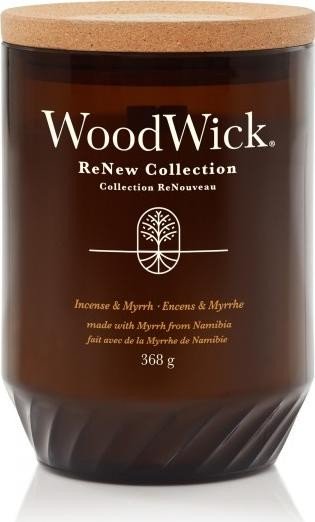 Świeczka duża WoodWick ReNew Incense & Myrrh 368g