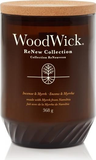 Świeczka duża WoodWick ReNew Incense & Myrrh 368g