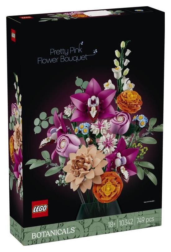 LEGO Botanical Collection 10342 Piękny bukiet różowych kwiatów