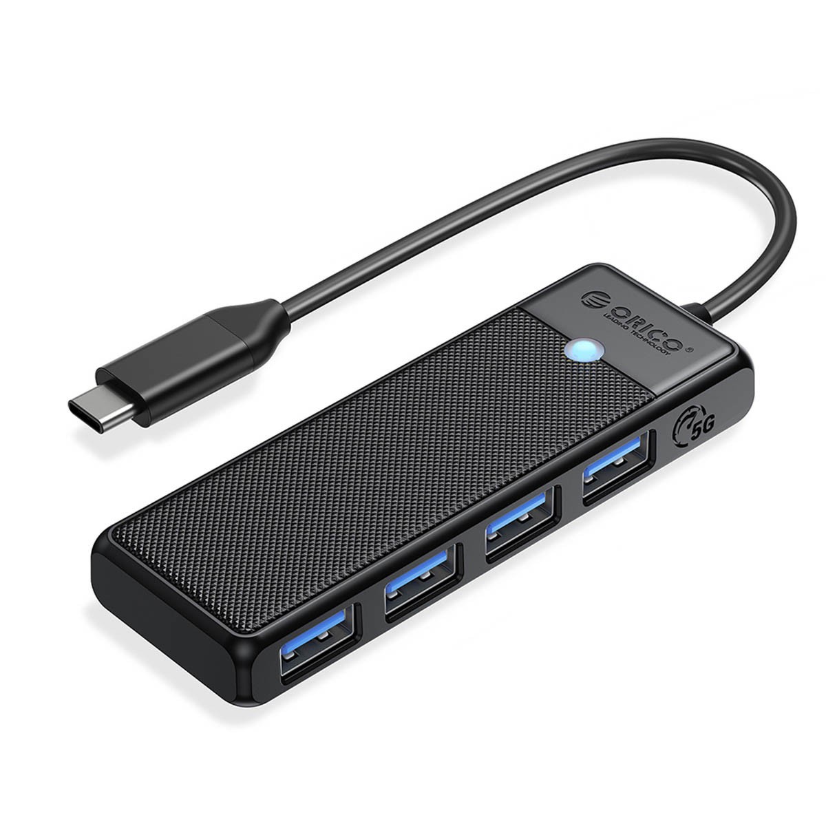 Orico USB-C | 4x USB-A 3.0 | 5Gbps czarny