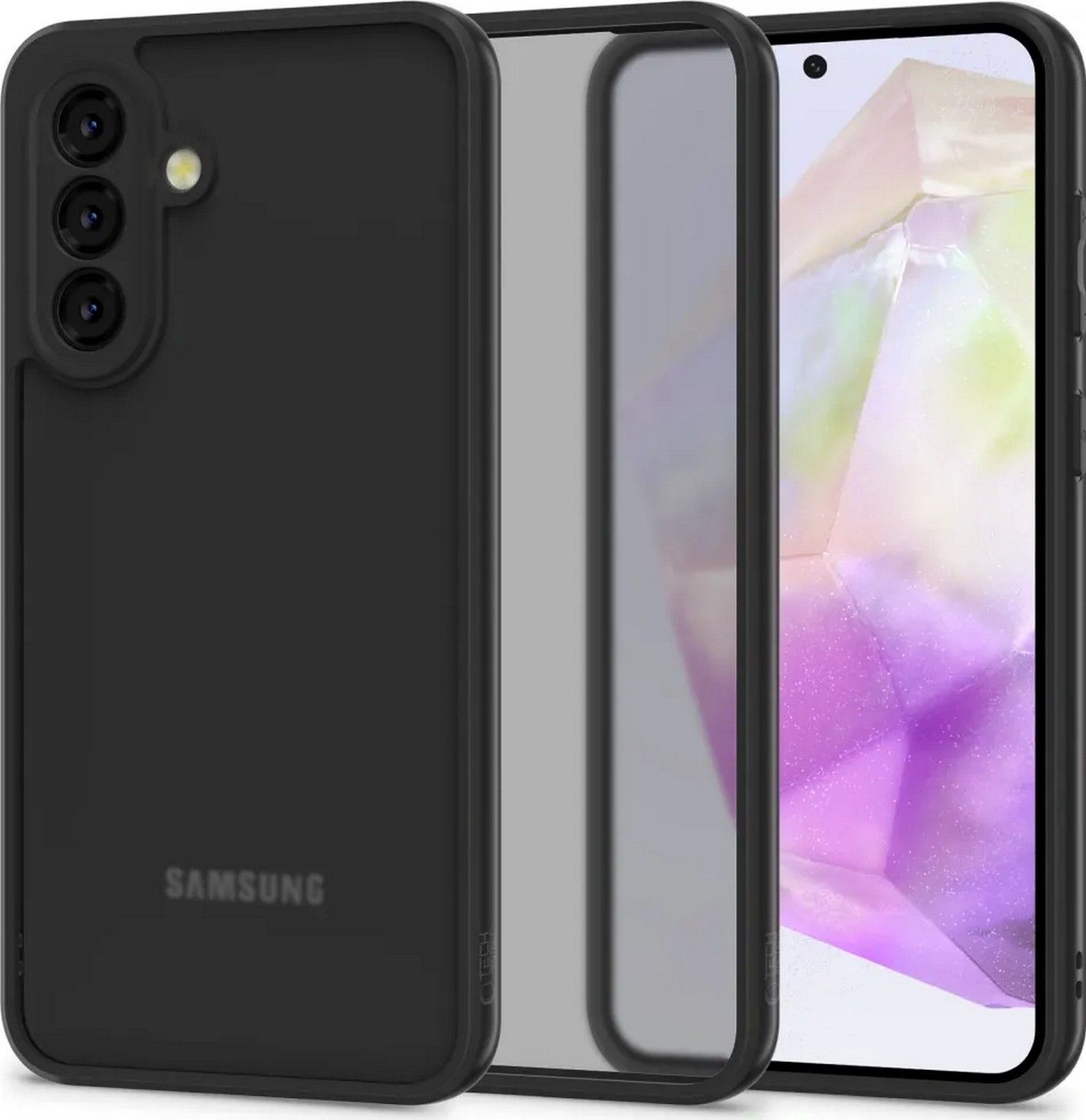 Etui typu plecki Tech-Protect Magmat Galaxy A36 5G czarny matowy