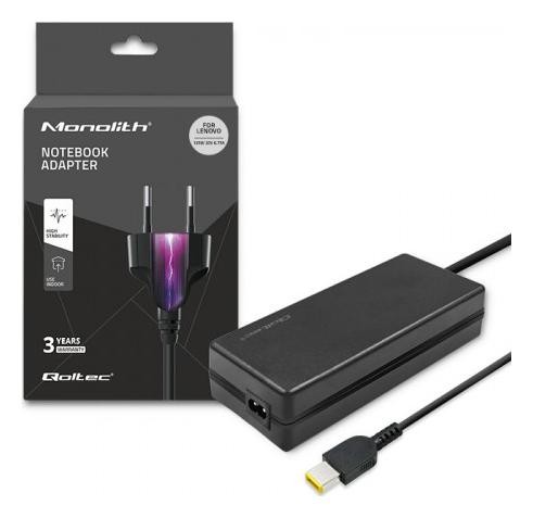 Zamiennik Qoltec Zasilacz do Lenovo 135W | 20V | 6.75A | Slim tip + pin | + kabel zasilający