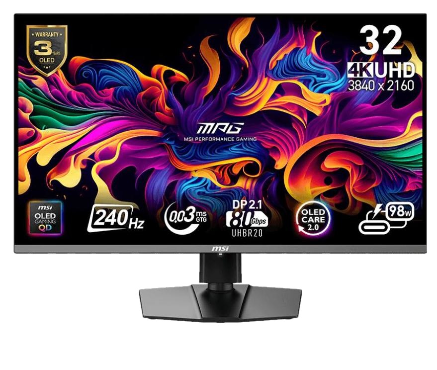 MSI MPG 322URX - 240Hz | 4K | 31,5'' | QD OLED | 0,03ms