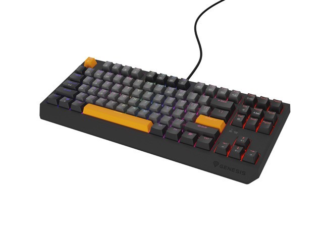 Genesis Thor 230 TKL Anchor Gray Negative RGB Outemu Red