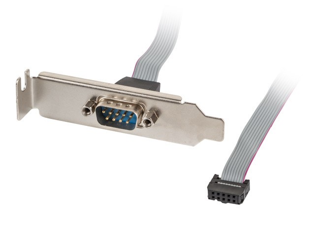 Lanberg śledź 1x DB9(COM) 40cm low profile