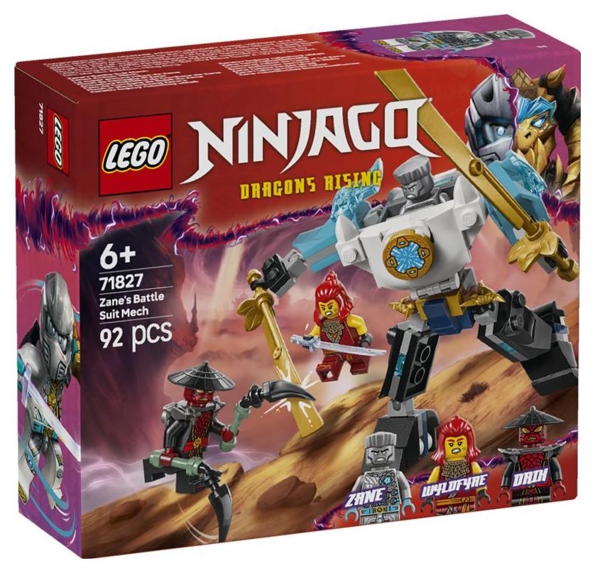Klocki konstrukcyjne LEGO Ninjago 71827 Mech w zbroi bojowej Zane’a