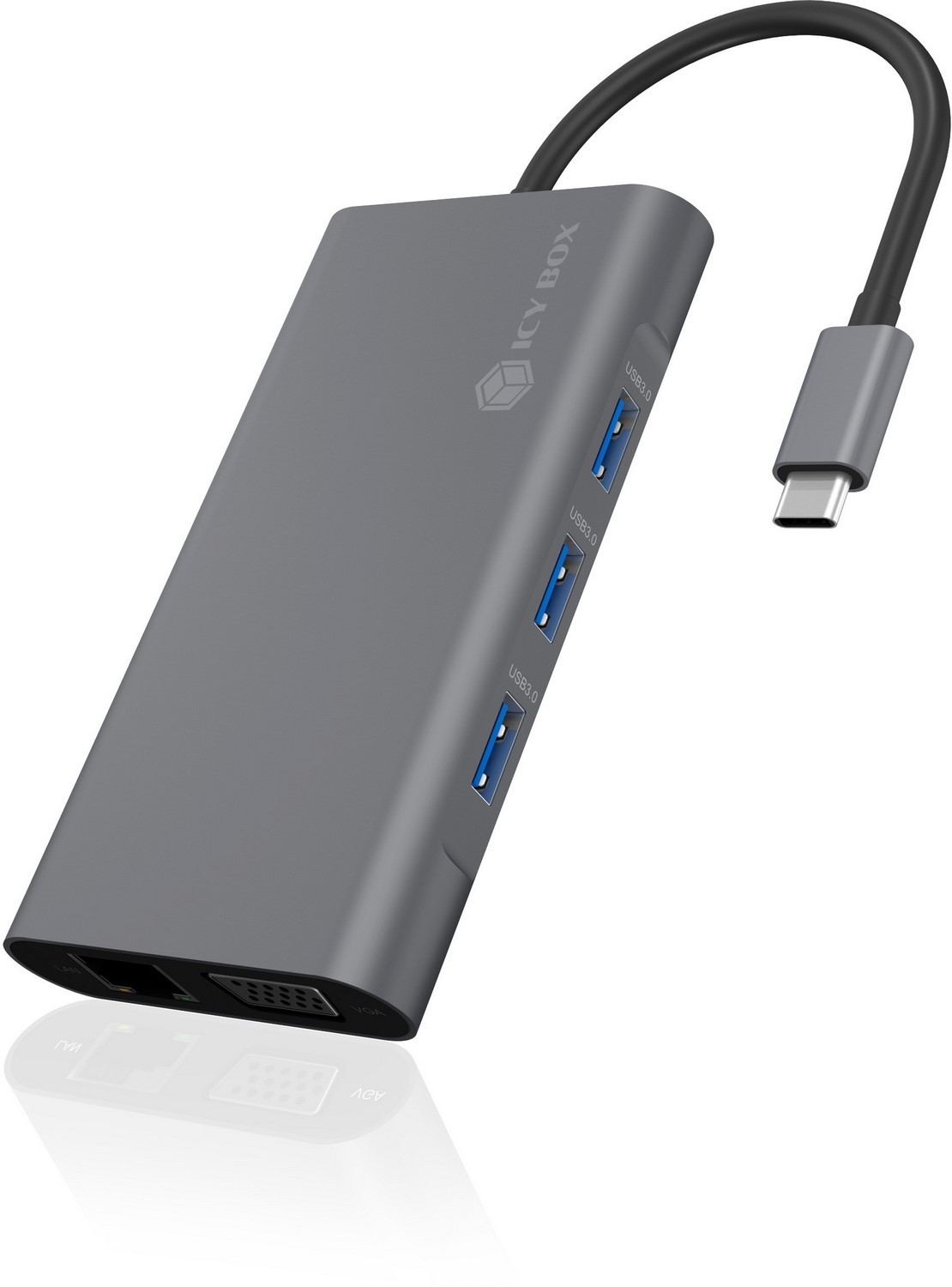 Icy Box Stacja dokująca USB-C z dwoma interfejsami wideo