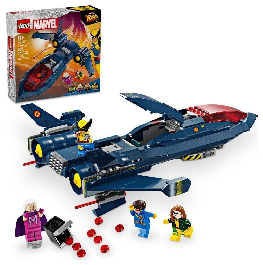 Klocki konstrukcyjne LEGO Super Heroes 76281 Odrzutowiec X-Men