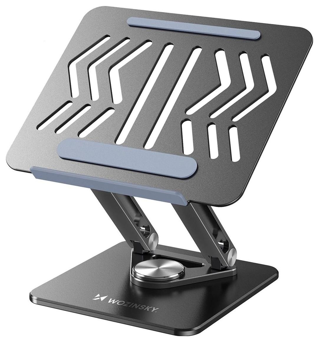 Wozinsky podstawka pod laptopa 360° czarna + podstawka na telefon