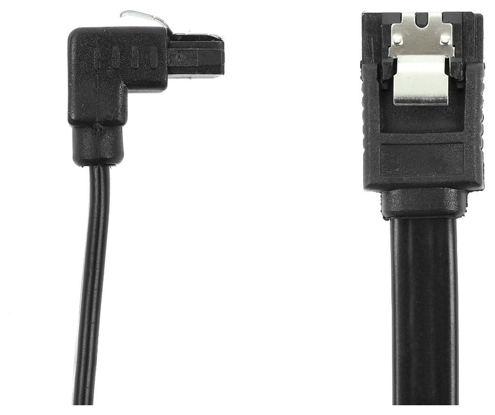 Accura SATA III - SATA III 0.5m kątowy czarny