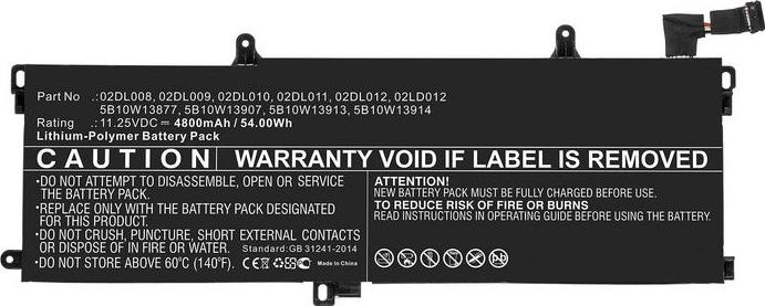 Oryginał Lenovo 50Wh 11.55V 4350mAh