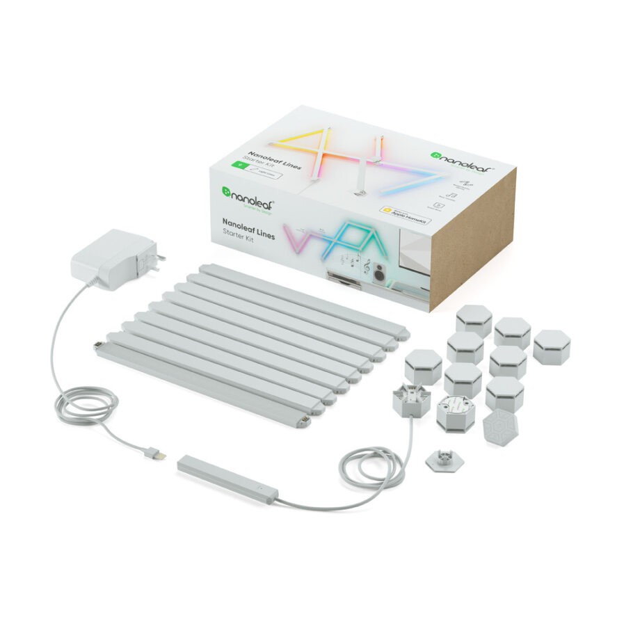Nanoleaf Lines Starter Kit - listwy świetlne (9 sztuk, 1 kontroler)