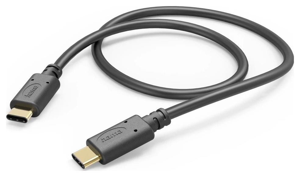Hama USB-C - USB-C 1.5m, czarny