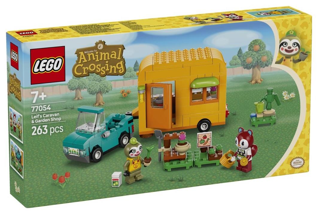 Klocki konstrukcyjne LEGO Animal Crossing 77054 Leif i jego karawan oraz sklep ogrodniczy