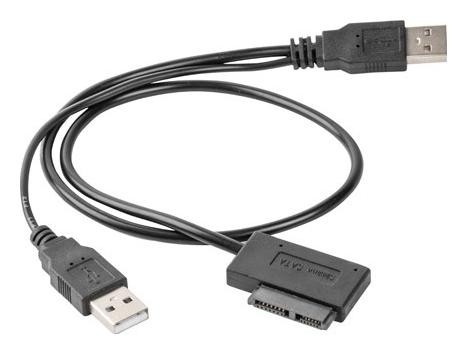 Adapter USB(M)+Power -> SATA Slim SSD (na kablu)