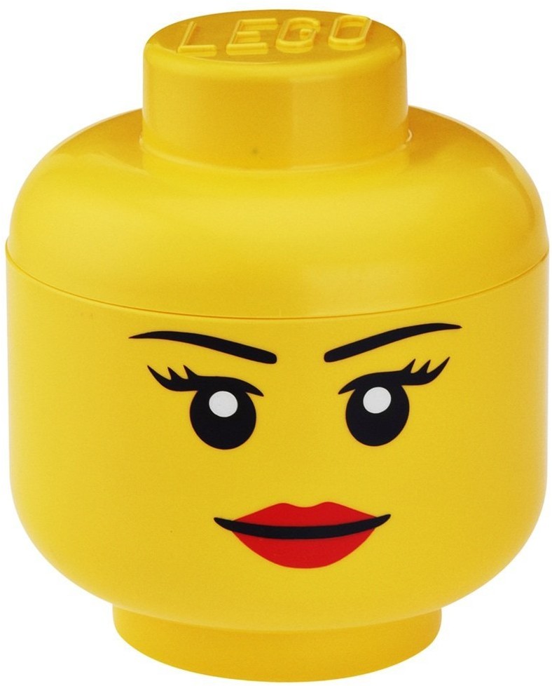 Pojemnik na zabawki Lego Duża Głowa Dziewczynka
